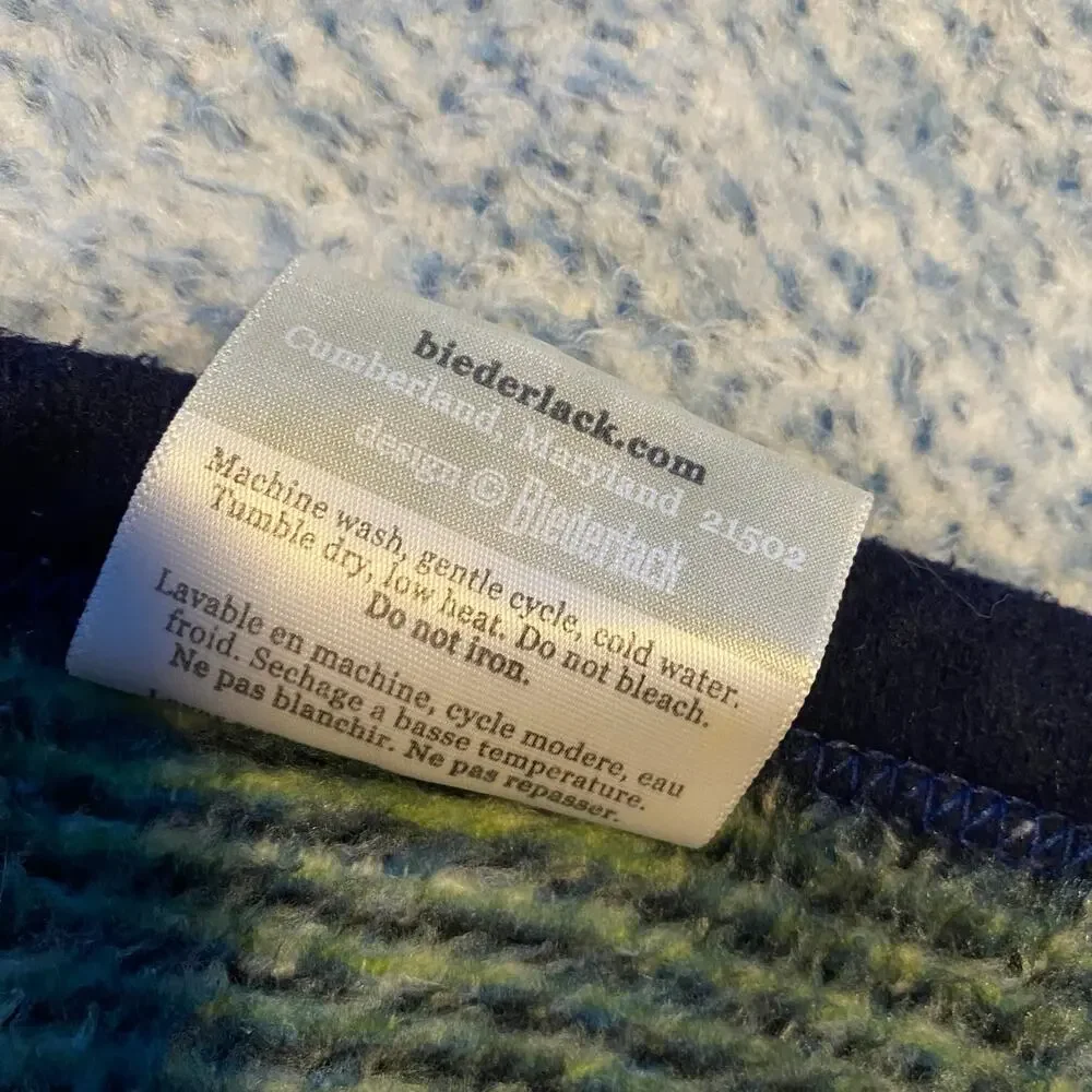 Biederlack James Hautman Bass Fish Throw Blanket 56”x75” Acrylic Blend Vintage